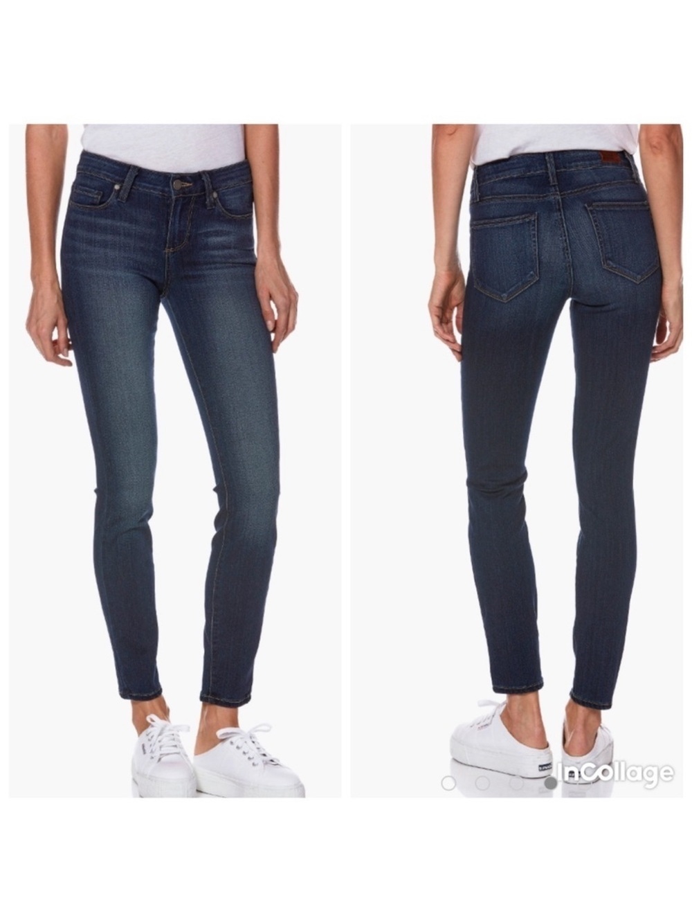 ✅ Paige Verdugo Ankle Skinny jeans Nottingham dark blue wash size 25